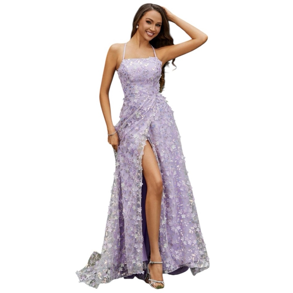 Elegant Lavender Prom Dress